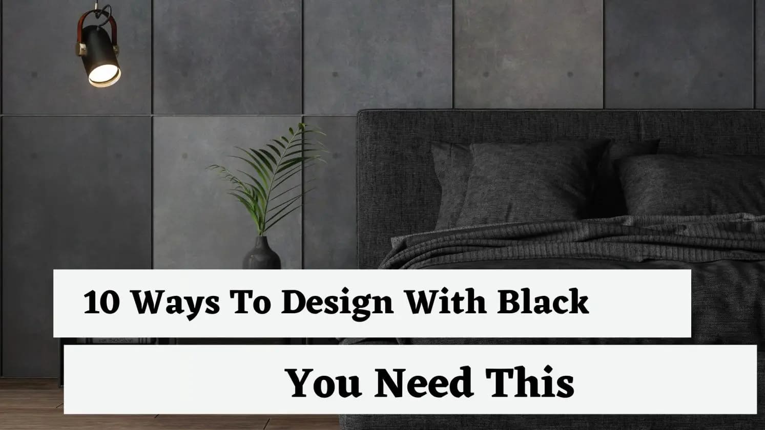 black bedroom design