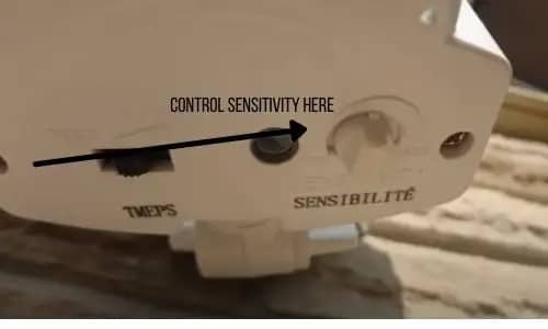 senstivity on motion sensor lighs